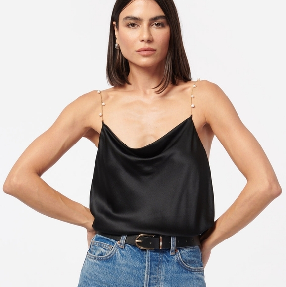 CAMI NYC the Busy Silk Top in Black size M NWT - Picture 5 of 14